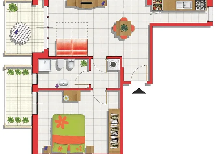 Appartamento con 1 camera da letto