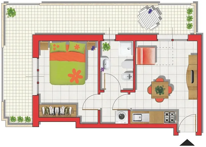 Appartamento con 1 camera da letto